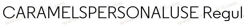 CARAMELSPERSONALUSE Regular字体转换